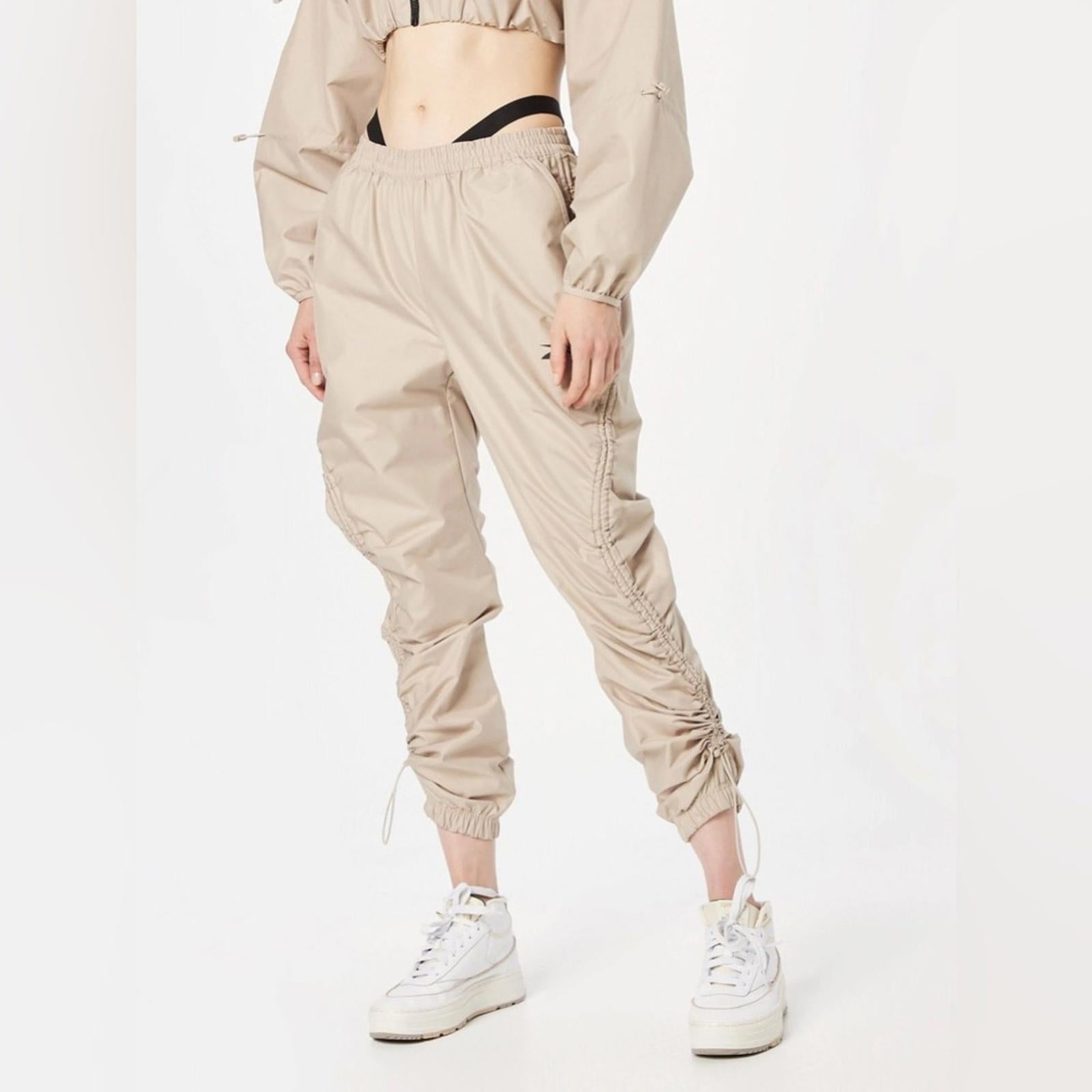 Reebok x Cardi B. Modern Beige Straight-Leg Pants, Plus Size 2X New w/Tag