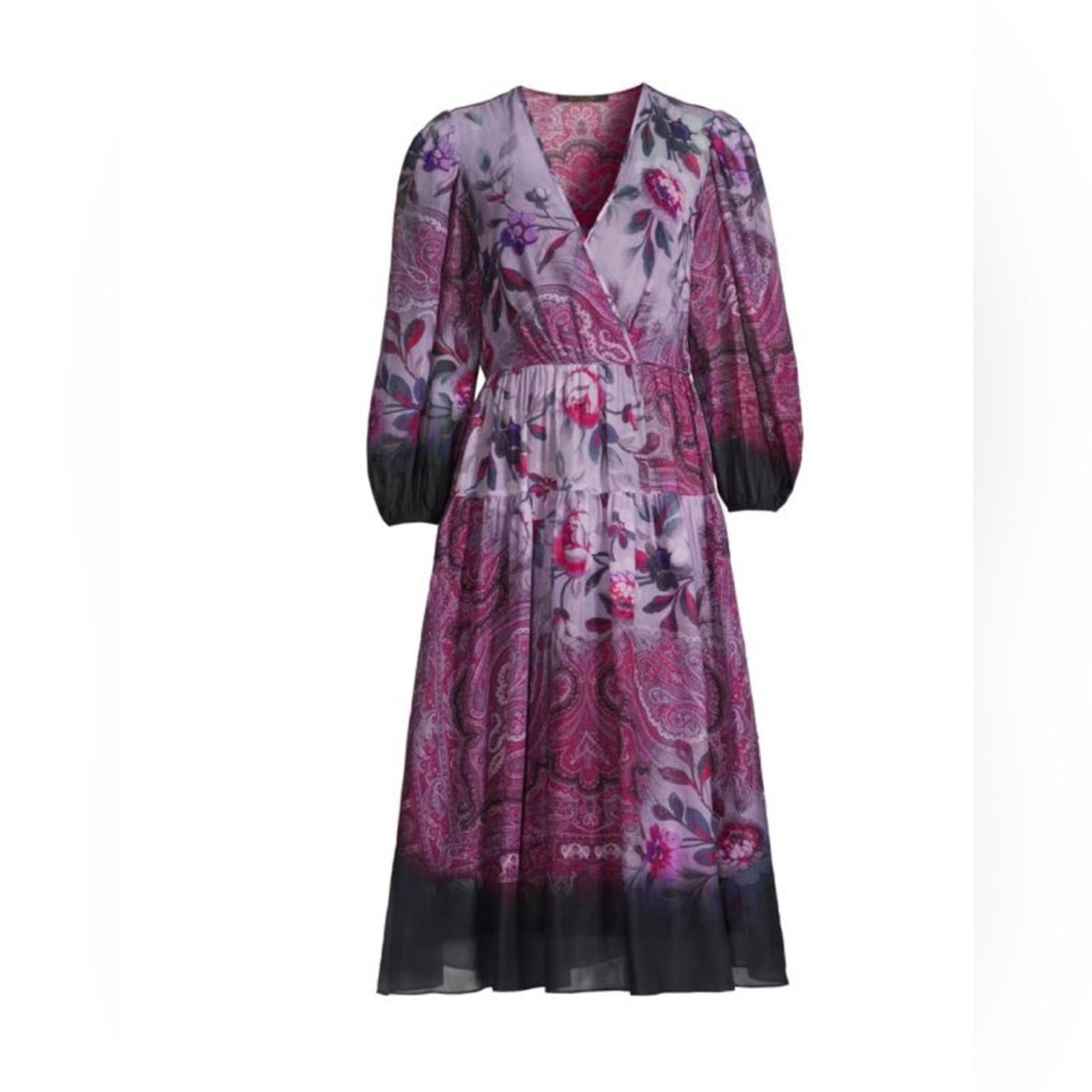Kobi Halperin Chloe Blouson Sleeve Midi Dress w/Pockets Size XS New w/Tag $578
