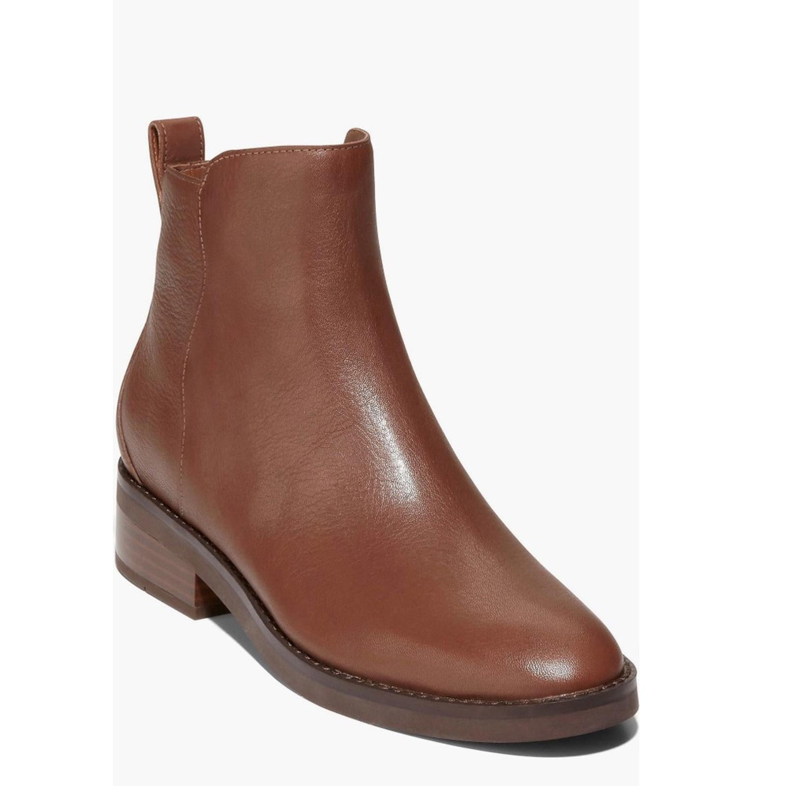 Cole Haan Waterproof River Chelsea Bootie, Brown Size 6 New w/Tag