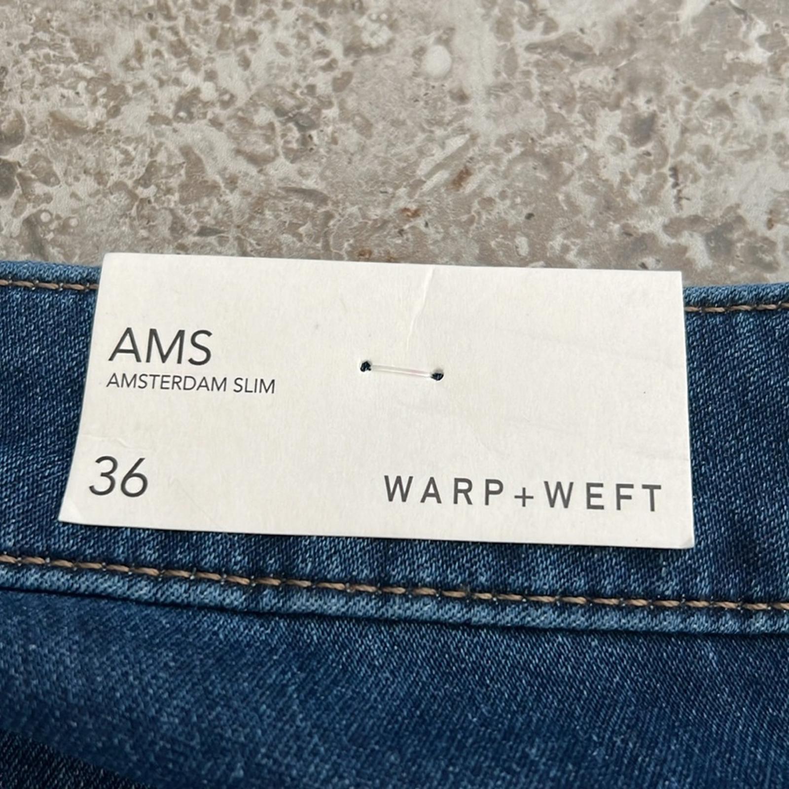 WARP + WEFT AMS Amsterdam Slim Stretch Jeans, Size W36 X L30 New with Tag
