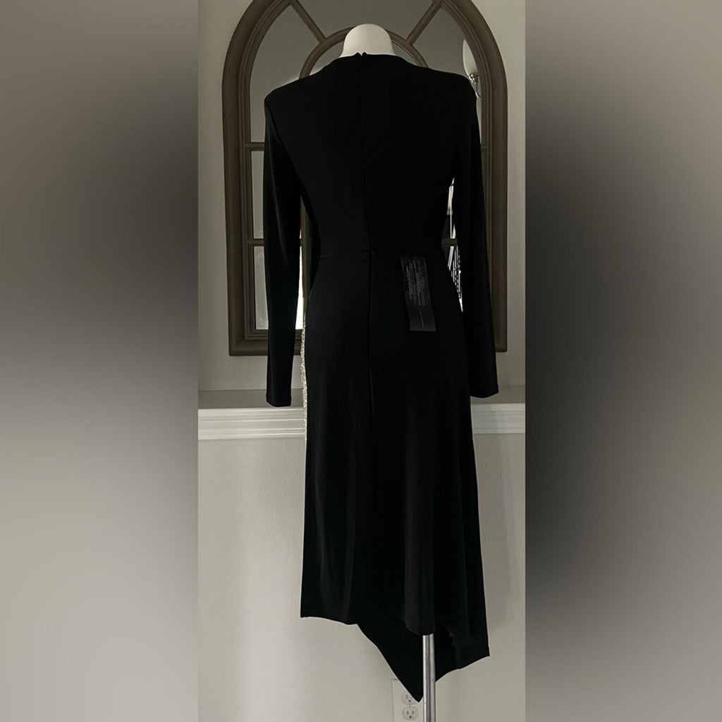 BCBGMaxazria Sequin Asymmetric Midi-Dress, Size 6, New with Tag