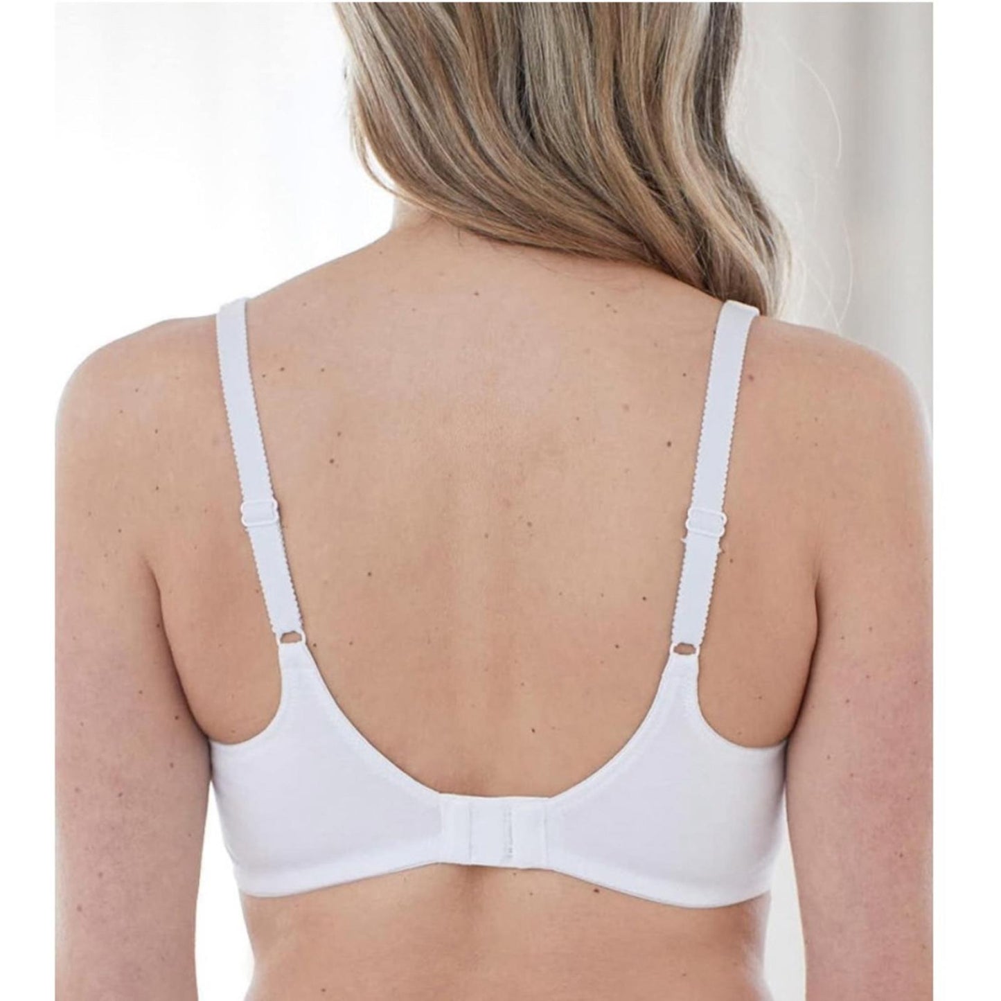 Bestform Floral Trim Wireless Cotton Bra with Lightly-Lined Cups, Size 42DD NWT