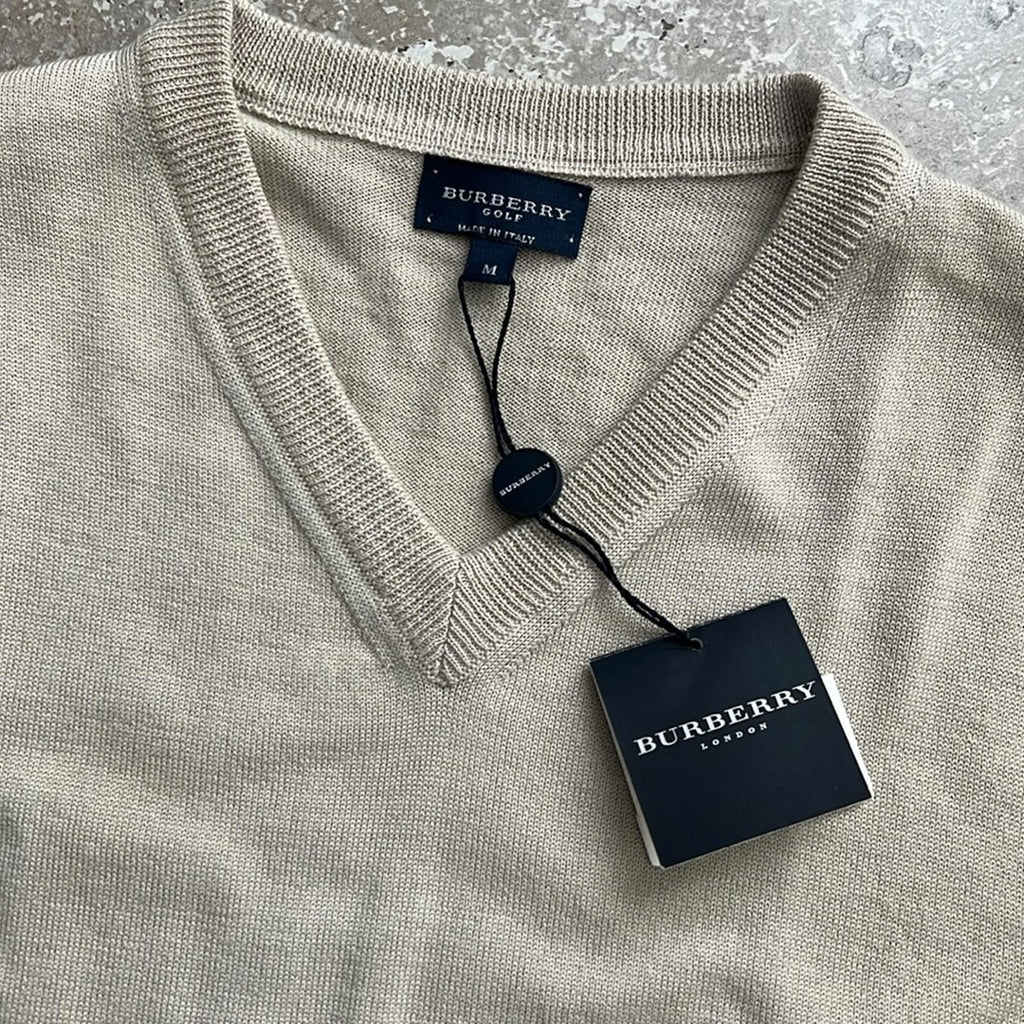NEW Burberry Golf Merino Wool Vest, Size M New w/Tag