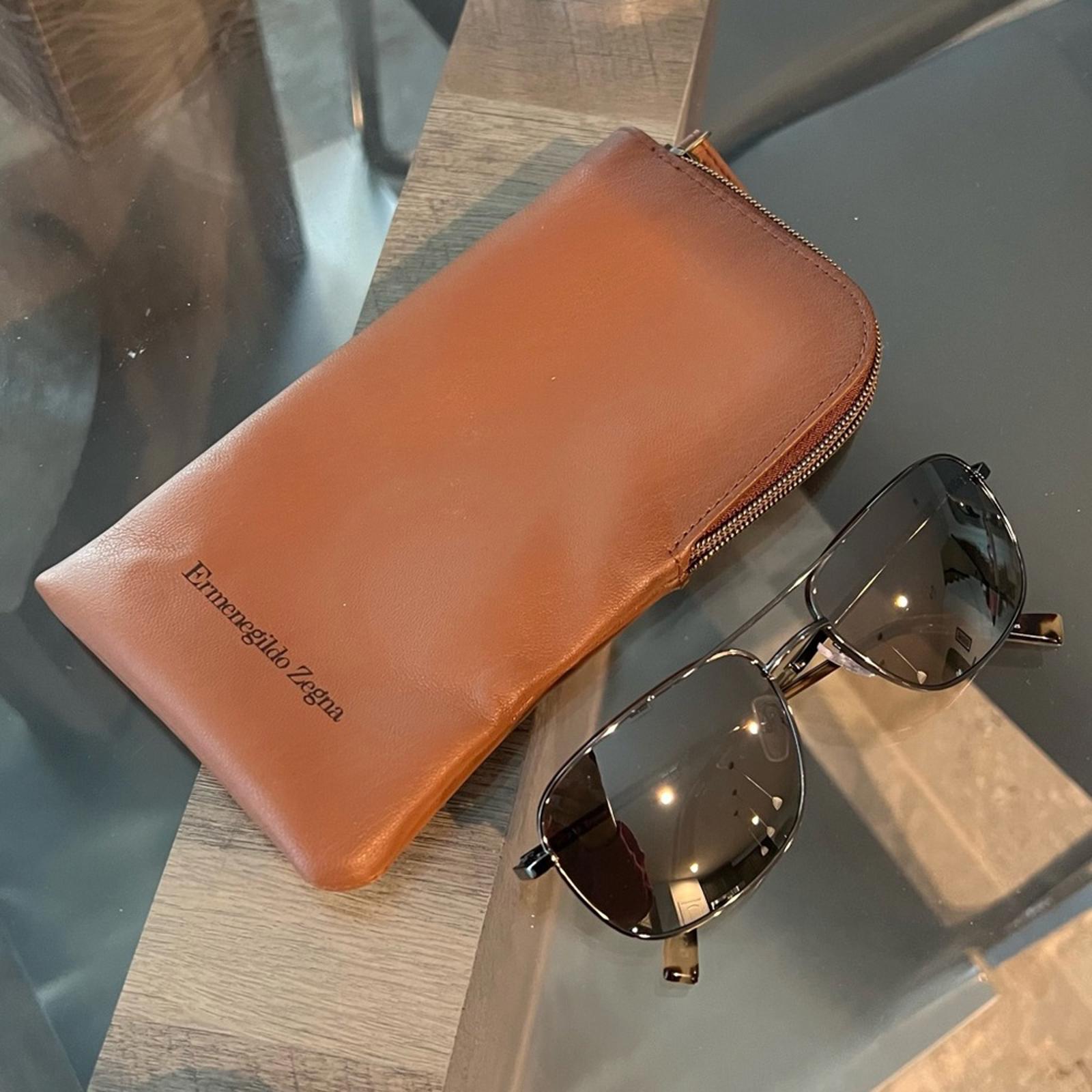 Ermenegildo Zegna Men’s Aviator Sunglasses + Original Case, EZ0079 16788 NWT