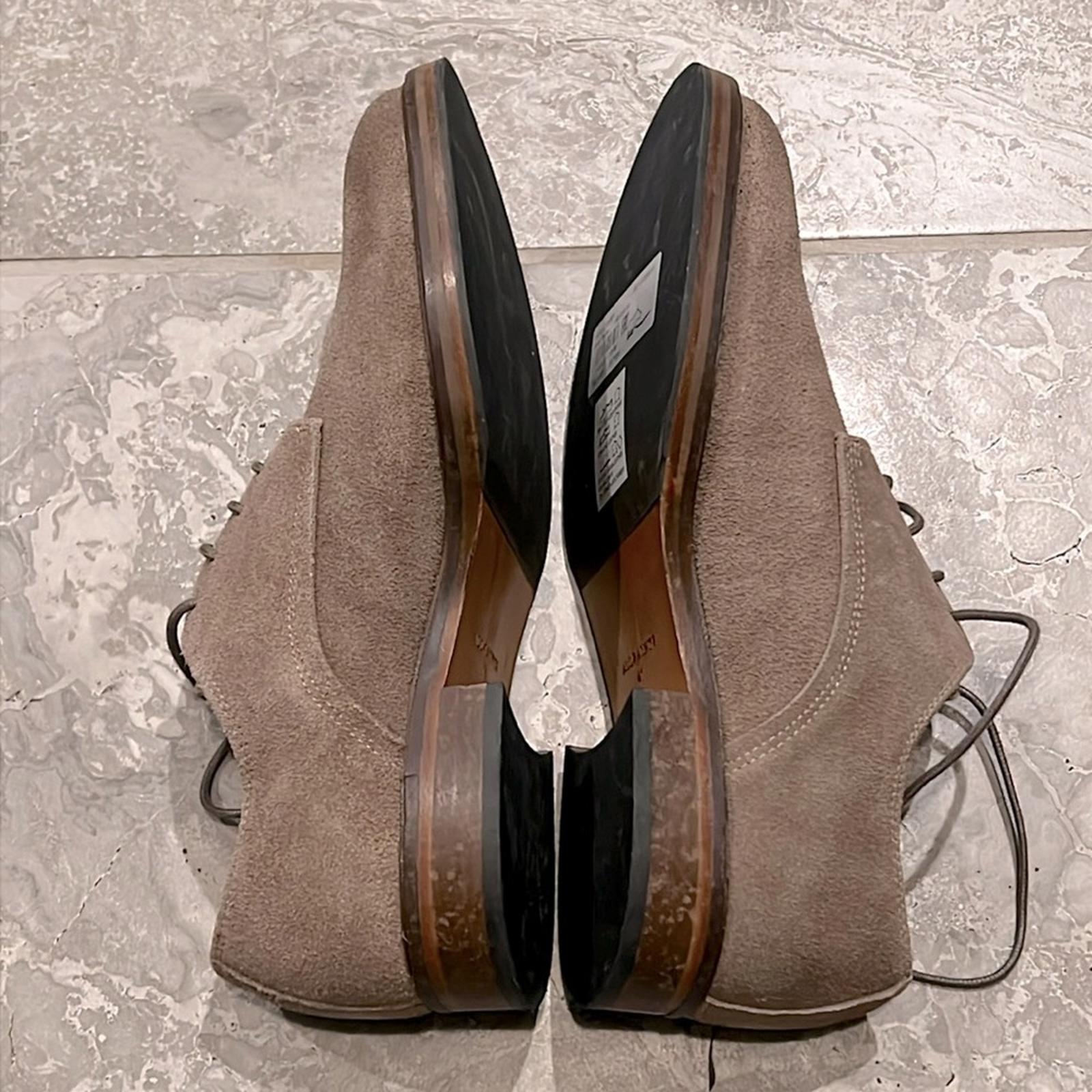 ALLSAINTS Apollo Lace Up Derby Dress Shoes in Dark Taupe, Size EU41 US8 NWT $300