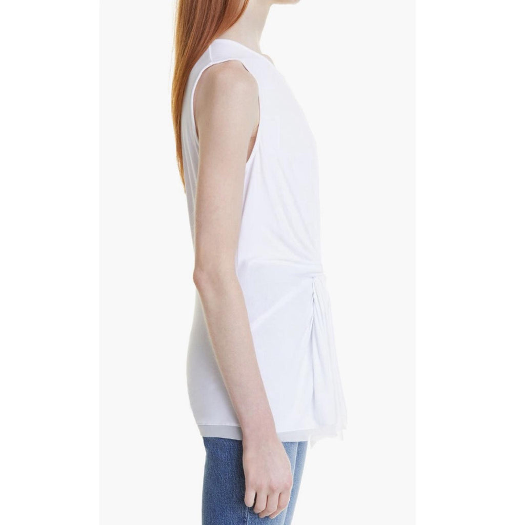 Kobi Halperin Stevie Knotted Sleeveless Top, White Size XS New w/Tag Retail $148
