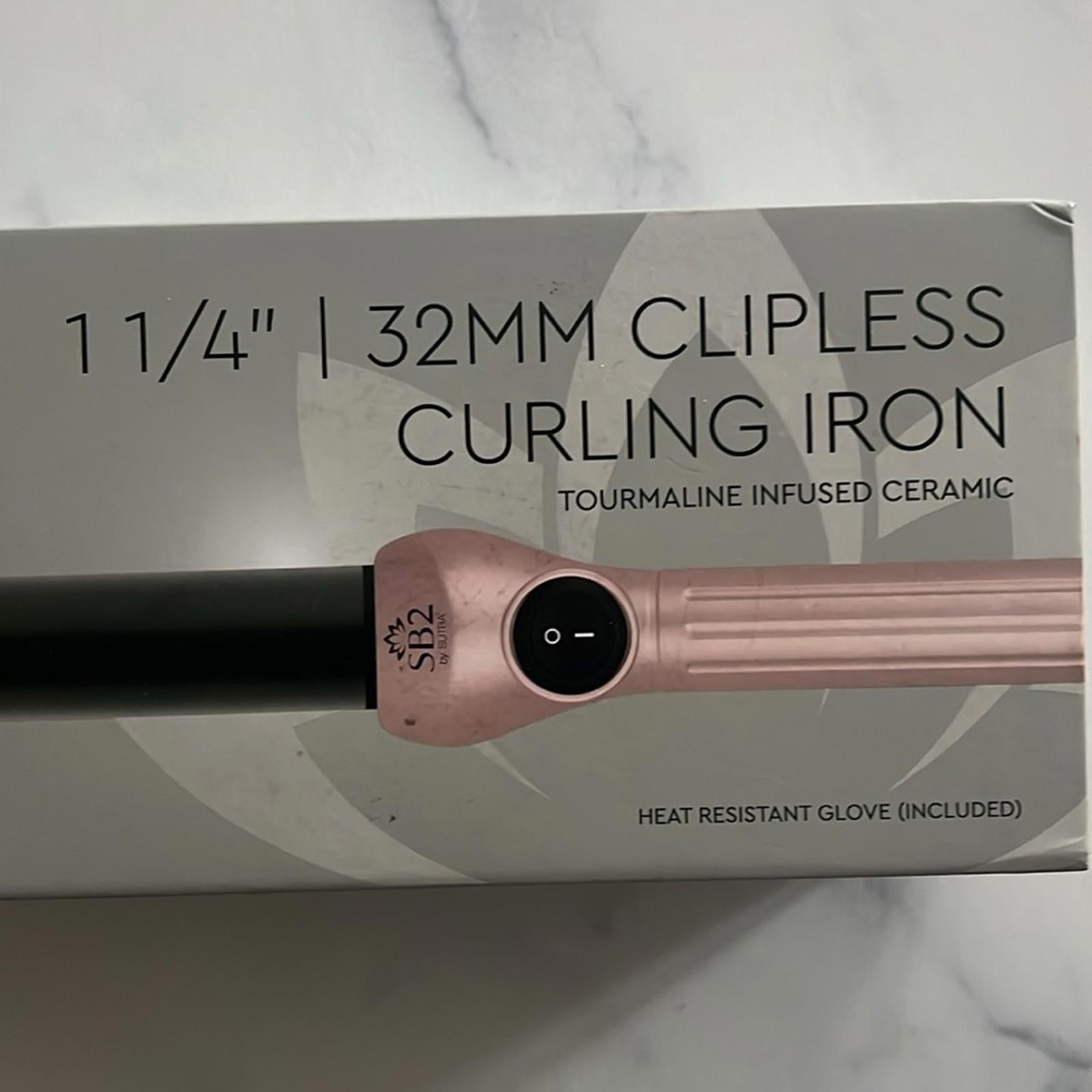 SB2 by Sutra 1 1/4" | 32MM Clipless Curling Iron in Pink and Black, NEW