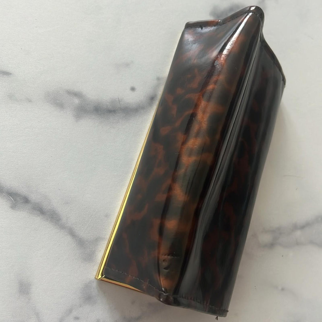 Tory Burch Tortoise Gold Tone Sunglasses Case