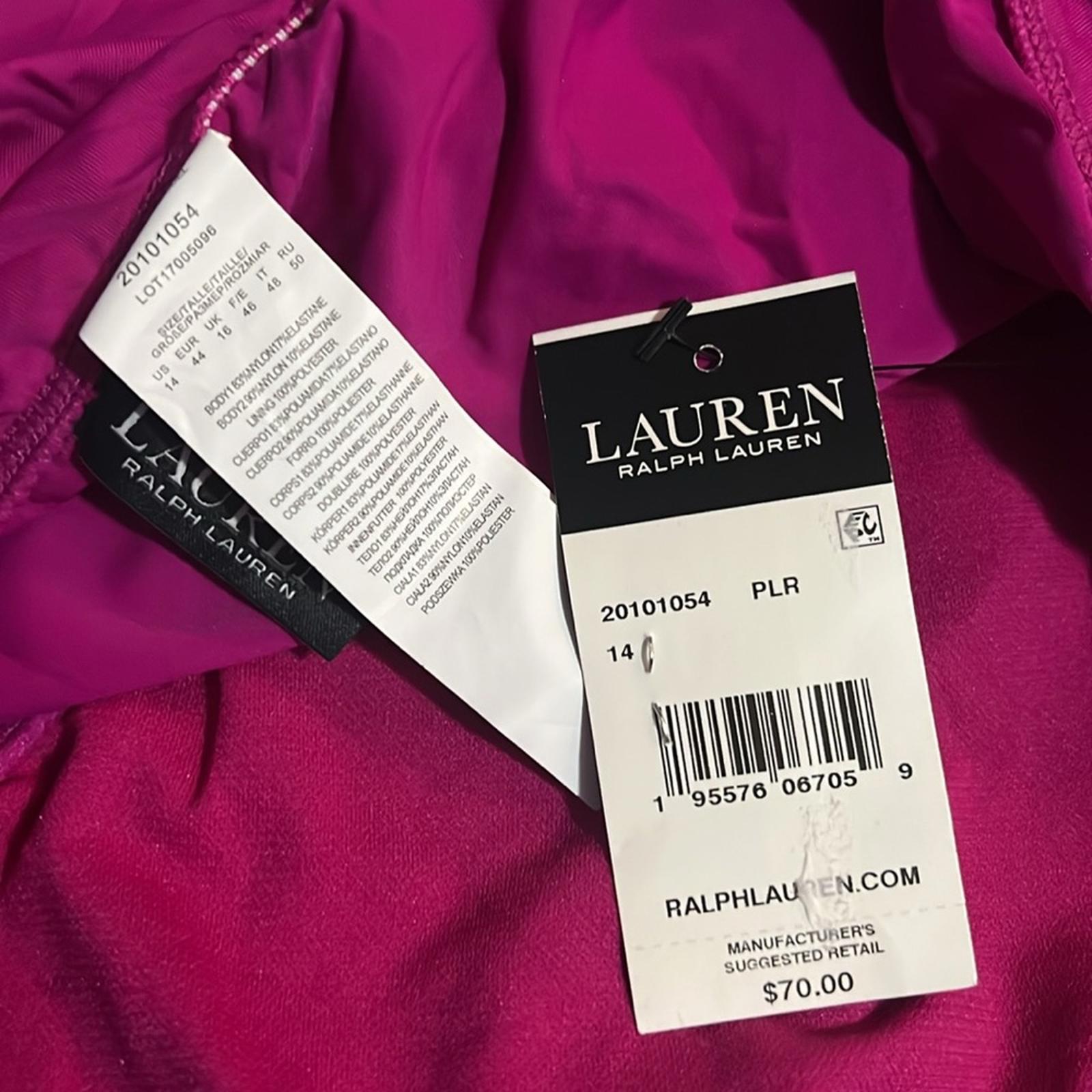 Lauren Ralph Lauren Beach Club Ruffle Skirted Hipster Bottom Size 14 NEW w/Tag