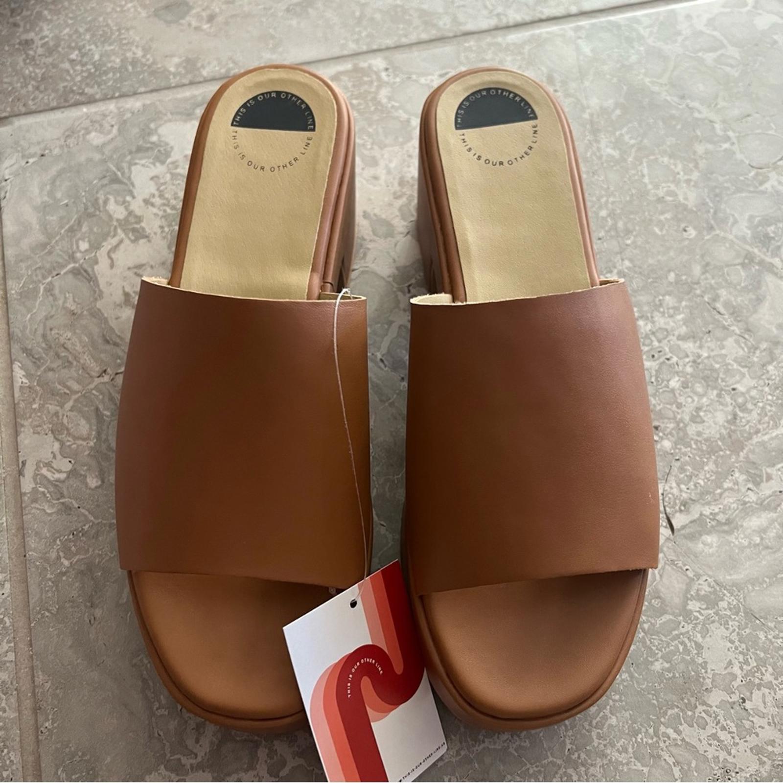 Twelve Noon Platform Sandals in Cognac, Size EU 38, EU 41 New in Box