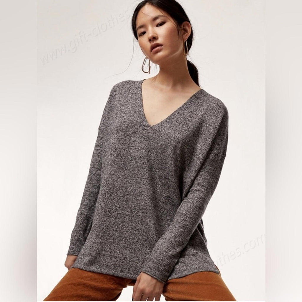 Aritzia Babaton Erin Sweater in Heather Grey Size S, EXCELLENT!
