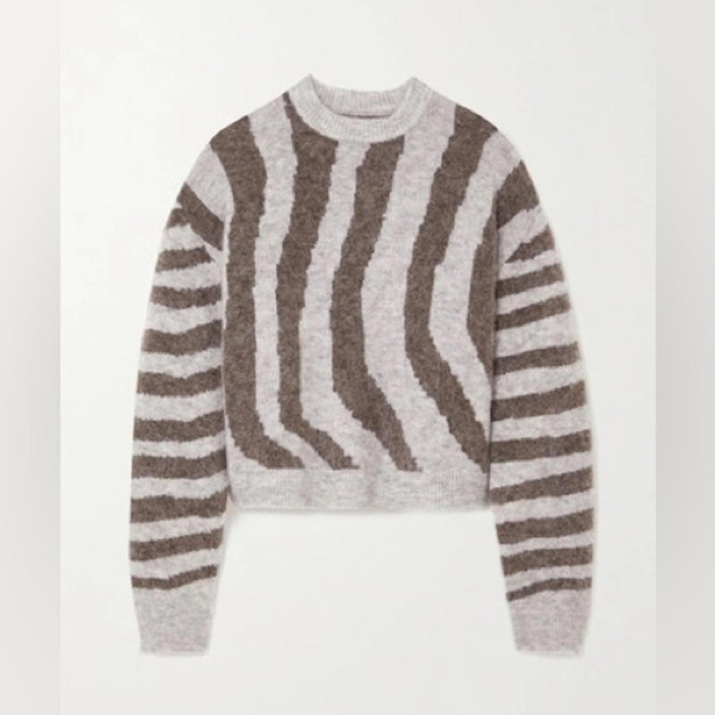 REMAIN Birger Christensen Cami Striped Knit Wool Blend Sweater Size UK12 US8 NEW