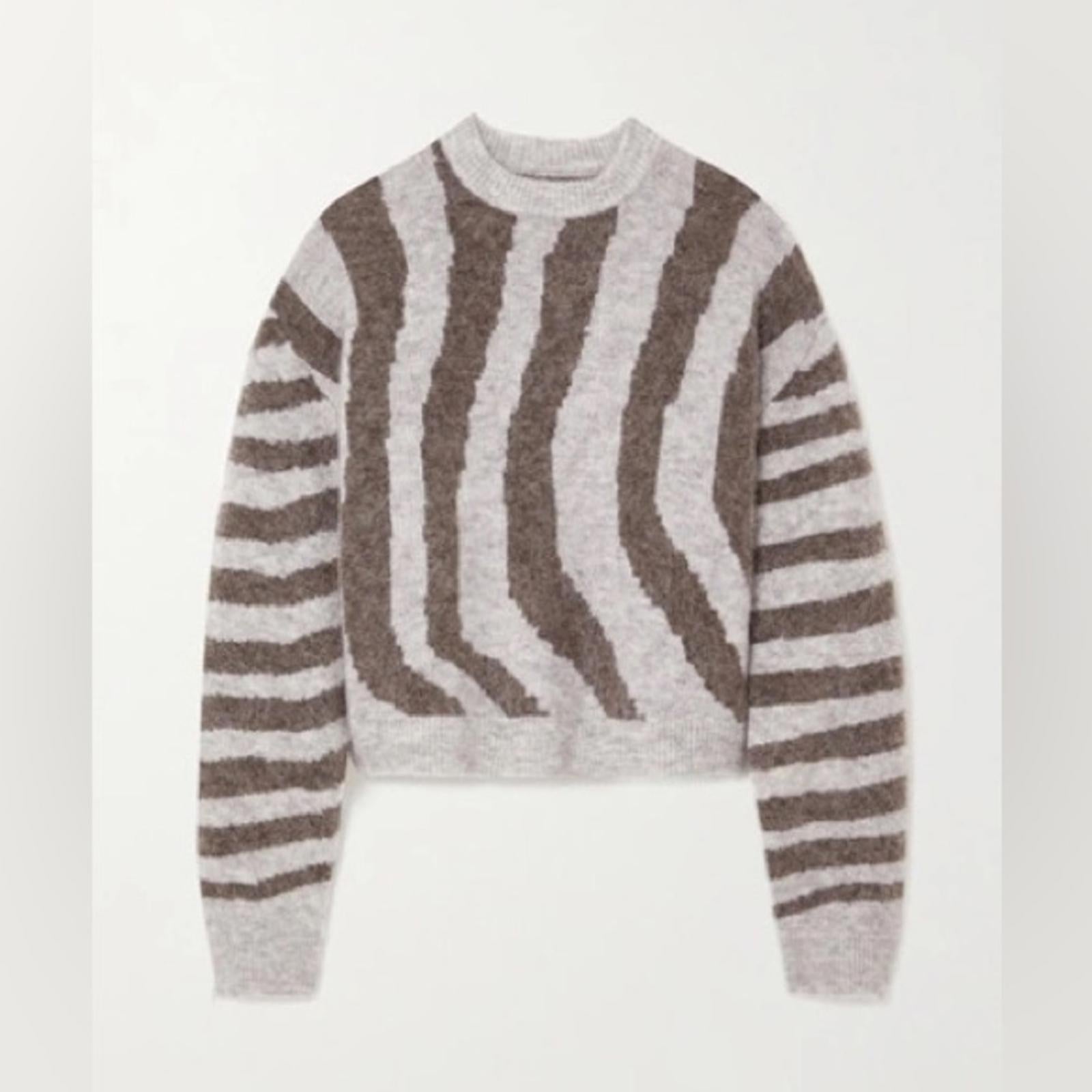 REMAIN Birger Christensen Cami Striped Knit Wool Blend Sweater Size UK12 US8 NEW