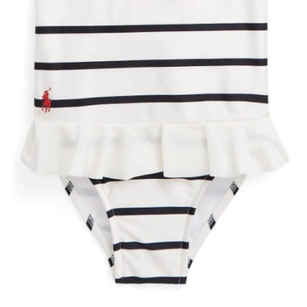 Ralph Lauren Kids Striped Ruffled One-Piece Swimsuit (9M/12M) New w/Tag