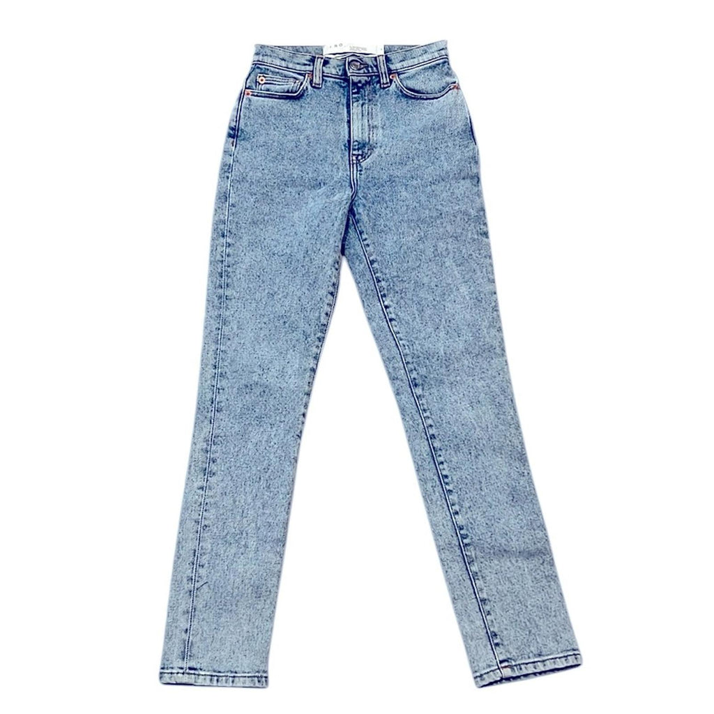 IRO Oilie High-Rise Skinny Jeans in Light Denim Acid Wash Size 24 New w/Tag $380