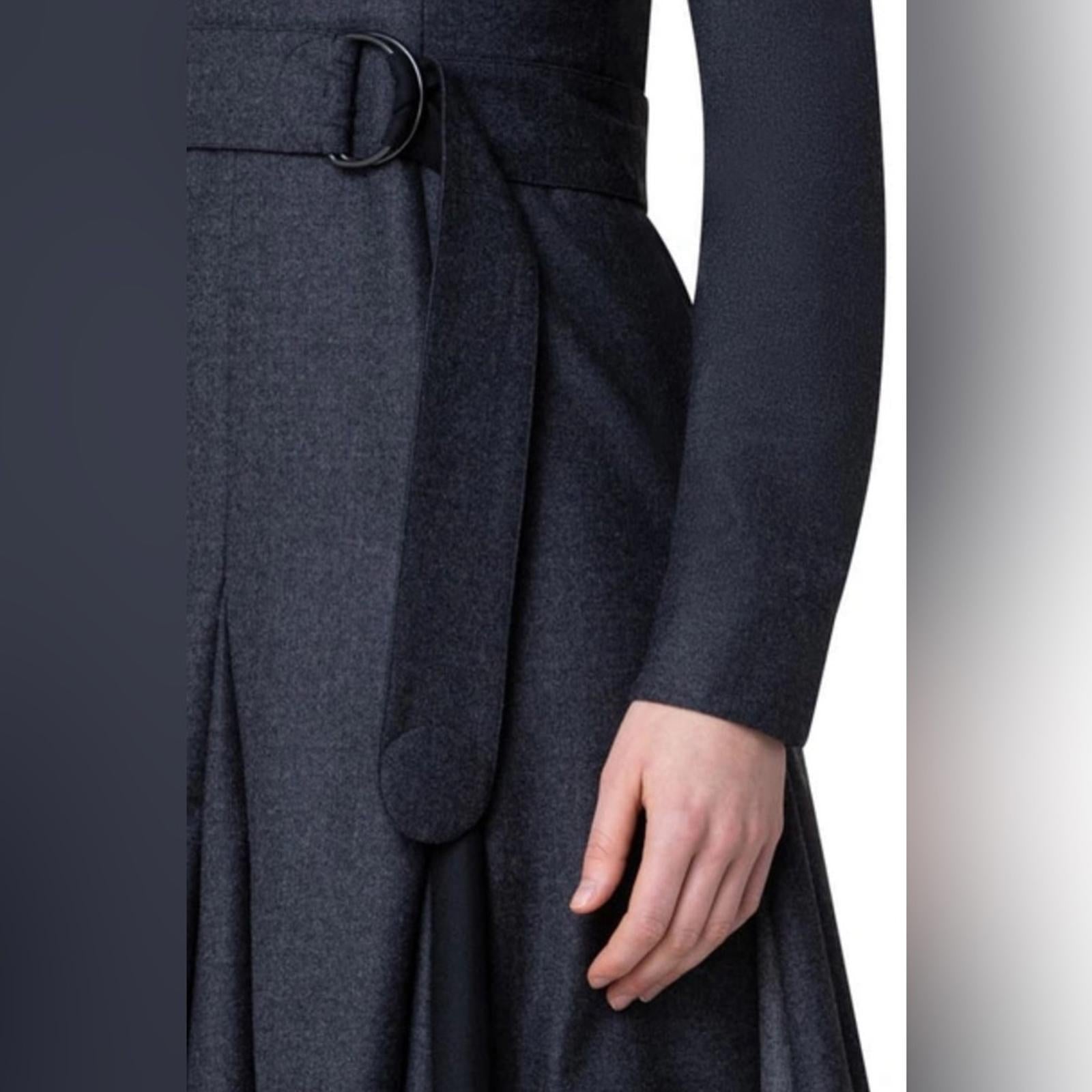AKRIS PUNTO Fit-and-Flare D-Ring Belted Wool Dress, Size 4 New $1,390 (SOLD OUT)