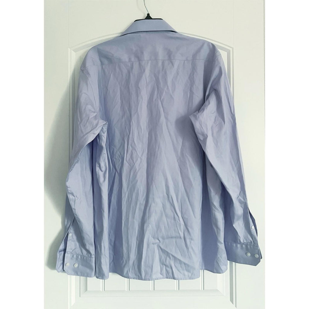 NEW ColorPlus Wrinkle Resistant Lavender Dress Shirt, Neo Classic Fit Size L