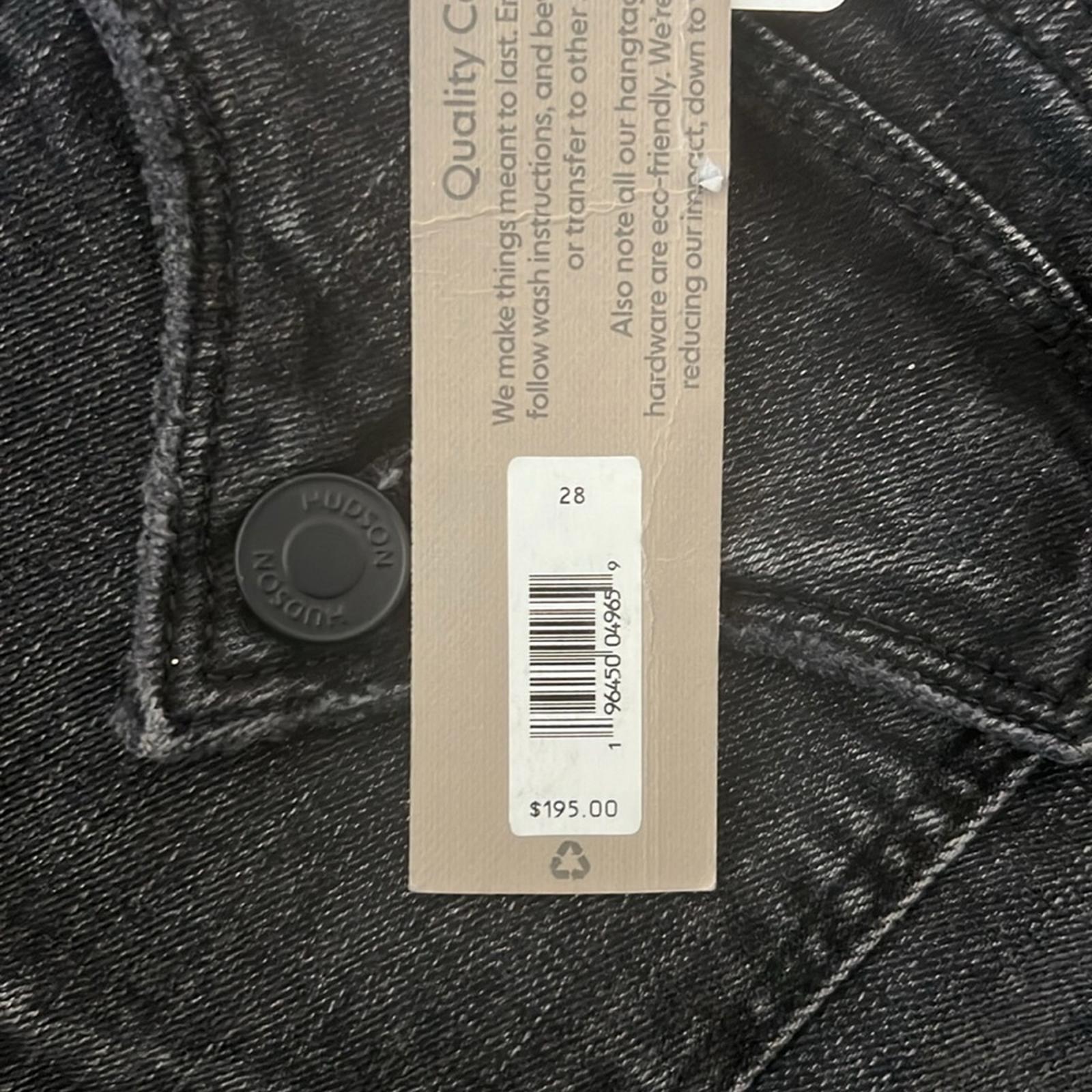 Hudson BETH Mid-Rise Baby Bootcut Jeans, Size 28 New w/Tag