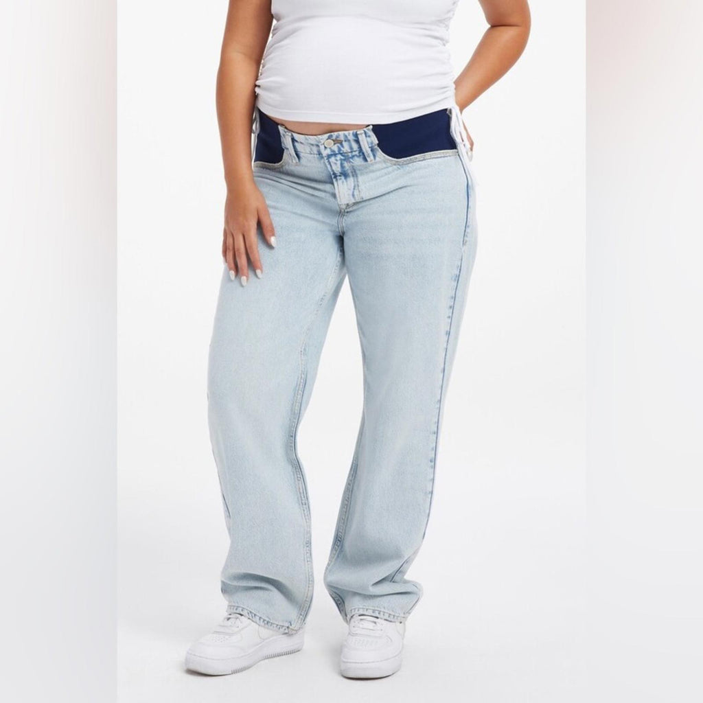 Good American Good 90’s Maternity Blue Jeans, NEW, Size 16