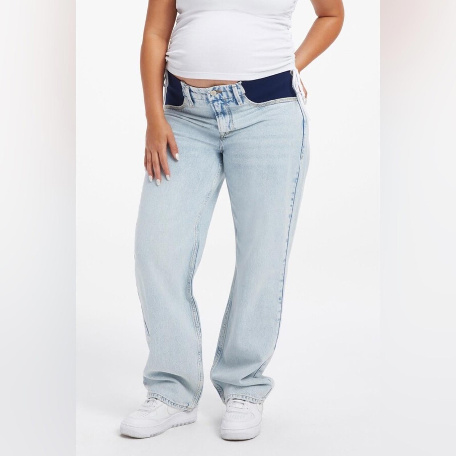 Good American Good 90’s Maternity Blue Jeans, NEW, Size 16