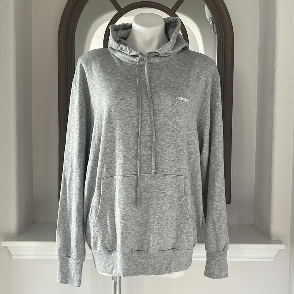 Bloomie's Unisex Rainbow Logo Hoodie in Heather Grey, Size M New w/Tag $98