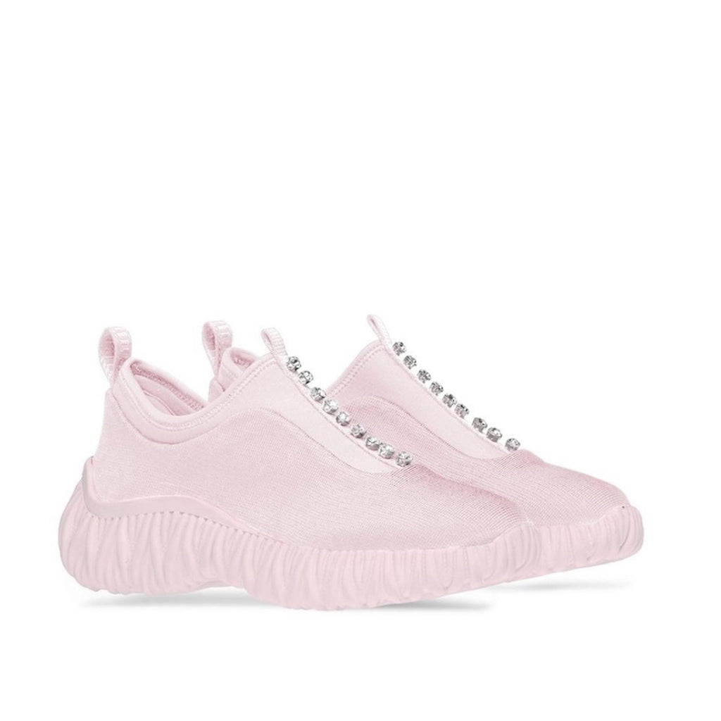 Miu Miu Crystal-Embellished Low Top Sneakers, Size 39.5 New in Box SOLD OUT!