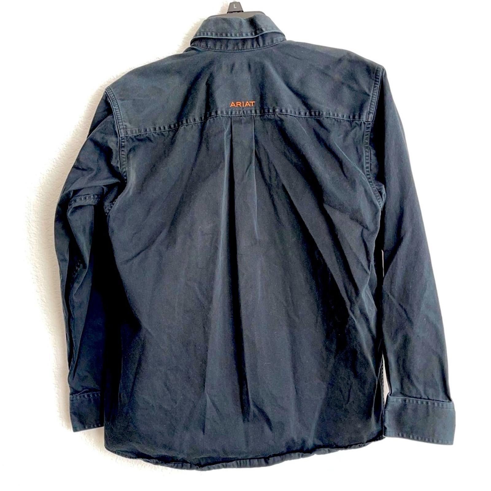 Ariat Solid Twill Classic Fit Shirt in Black, Size S EXCELLENT!