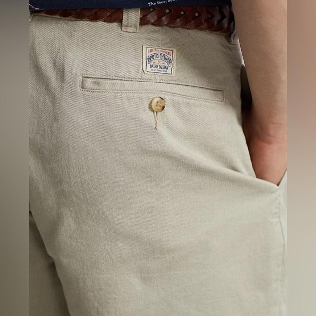 Polo Ralph Lauren 6” Burroughs Relaxed Fit Chino Shorts, Khaki Size 42 NEW $168
