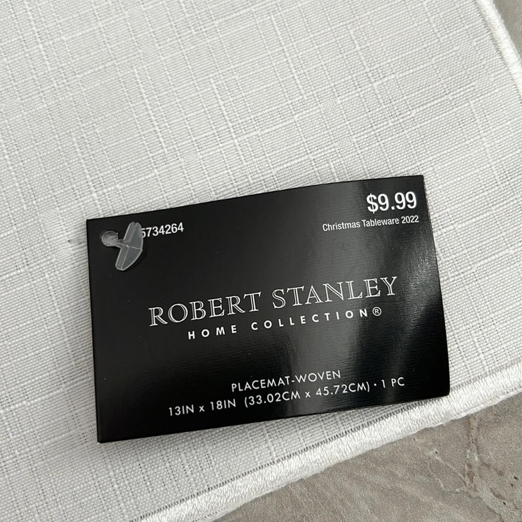 NWT Robert Stanley 4-Piece Set Placemat-Woven, $9.99/Each New w/Tag