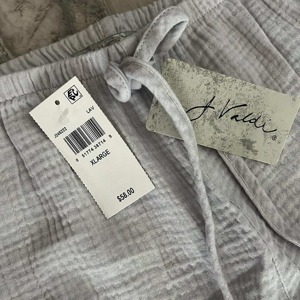 NEW J. Valdi Lavender Beach Pants Swim Cover Up, Size XL New w/Tag Retail $58