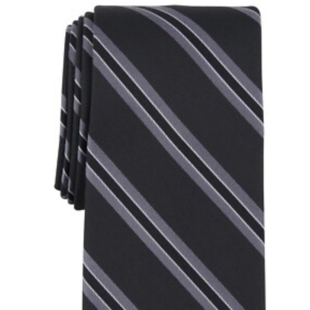Michael Kors Silk Blend Vitra Stripe Tie in Black, One Size, NWT