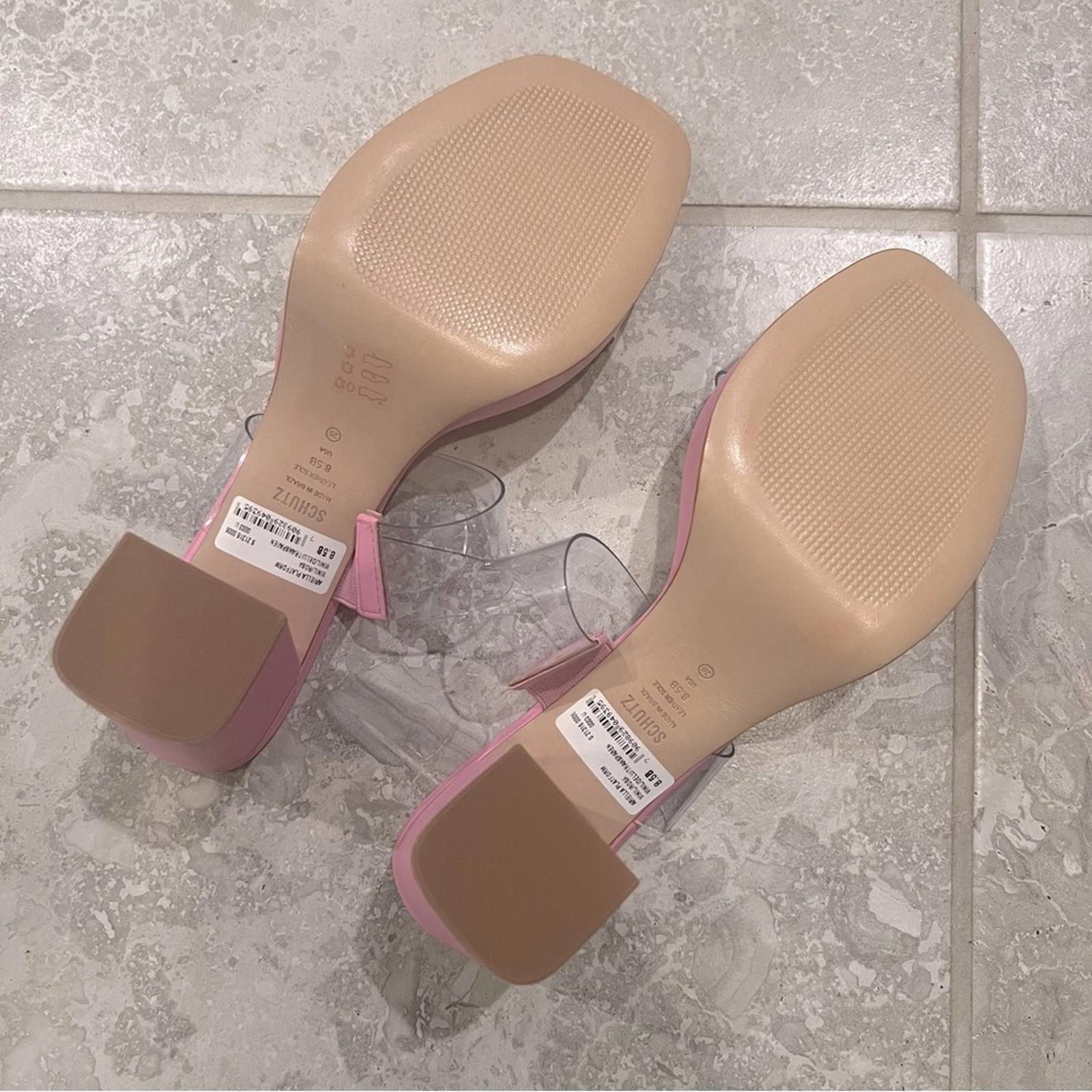 Schutz x REVOLVE Ariella Platform Sandals in Pink Rose, Size 8.5M New +DustBag