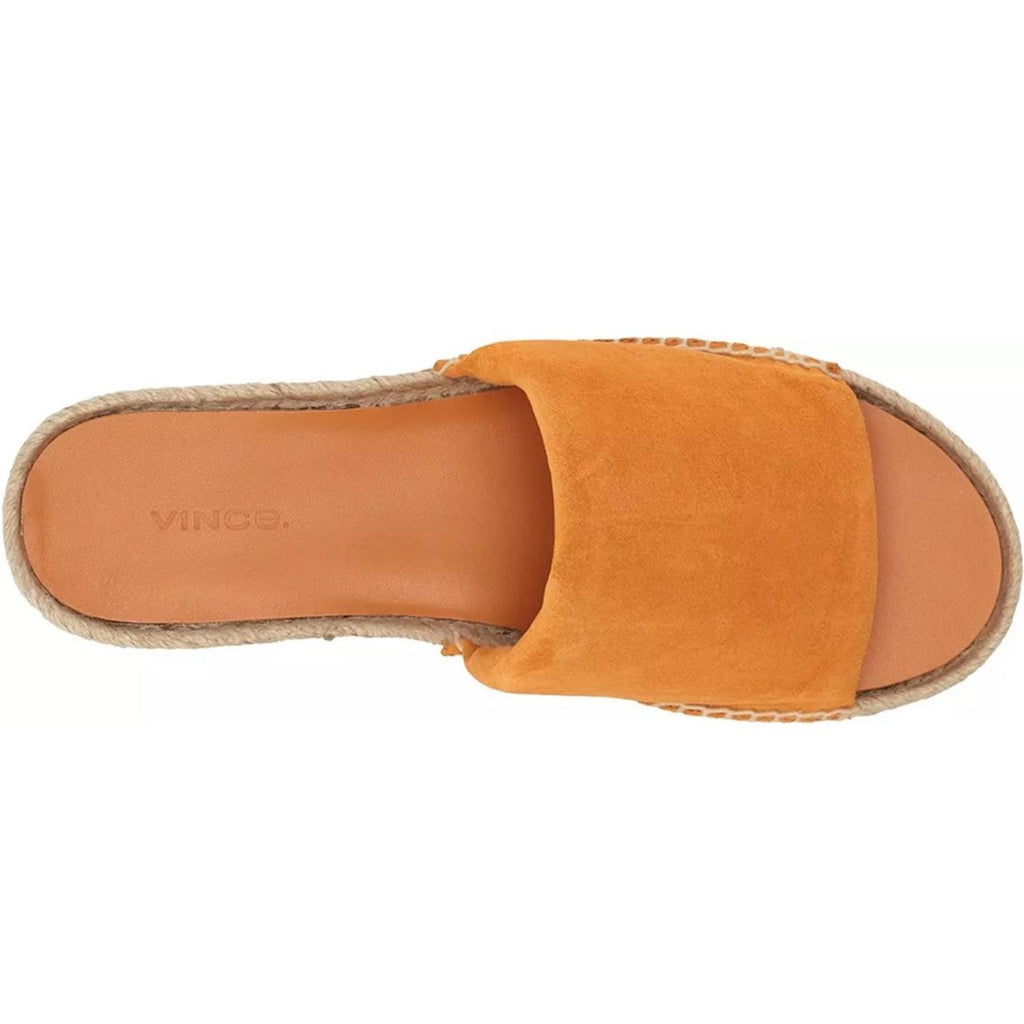 Vince Jesse Leather Espadrille in Burnt Orange, Size 11 New in Box Made in Spain