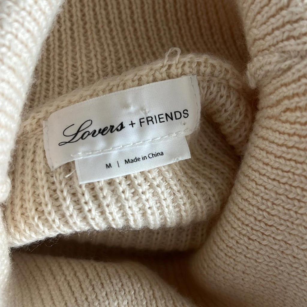 Lovers + Friends x REVOLVE Keeney Dress, Ivory, Size M Retail $158 EXCELLENT!