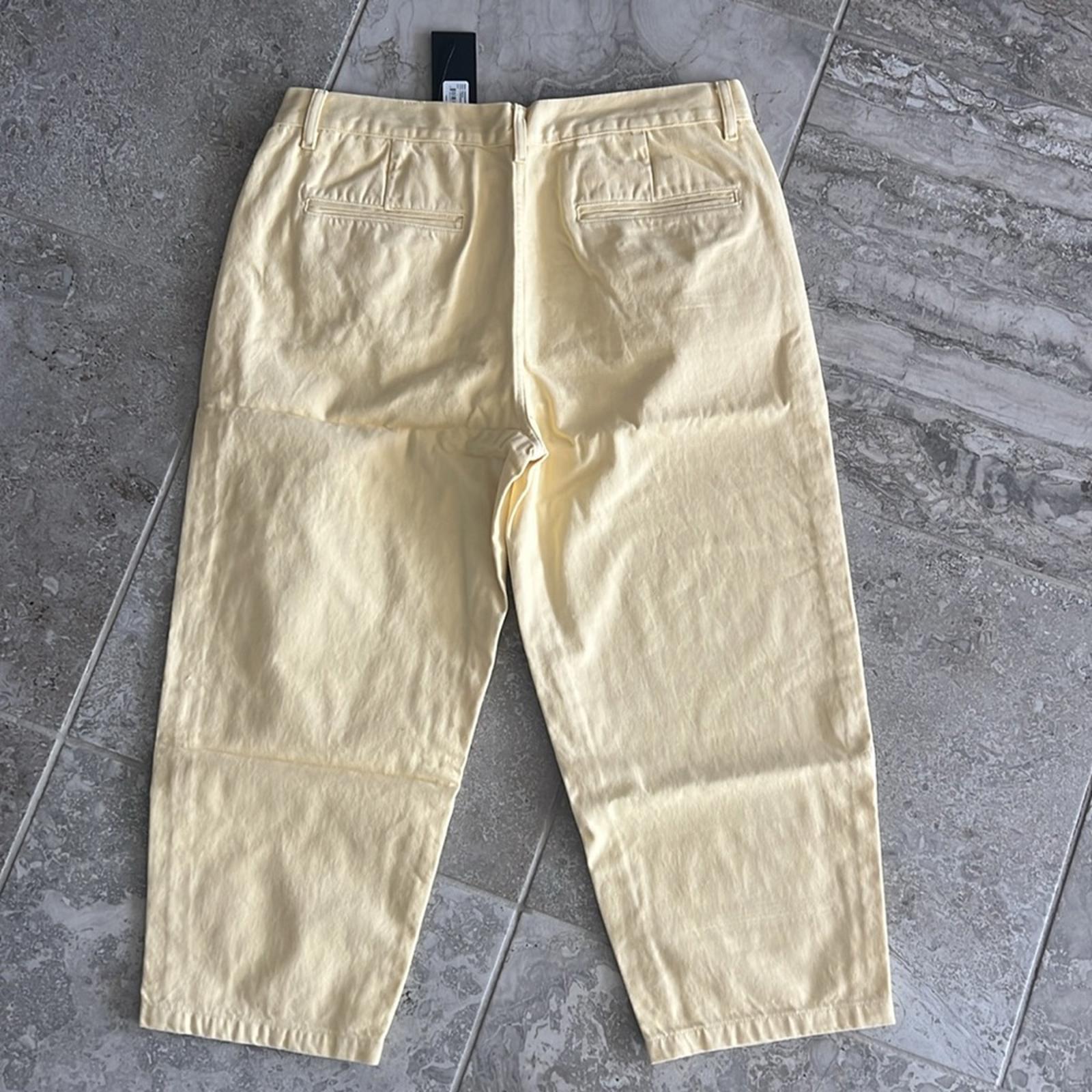 Anthropologie’s Edwin Maiia Trouser Wide Leg Jeans in Lemonade, Size L NEW $228