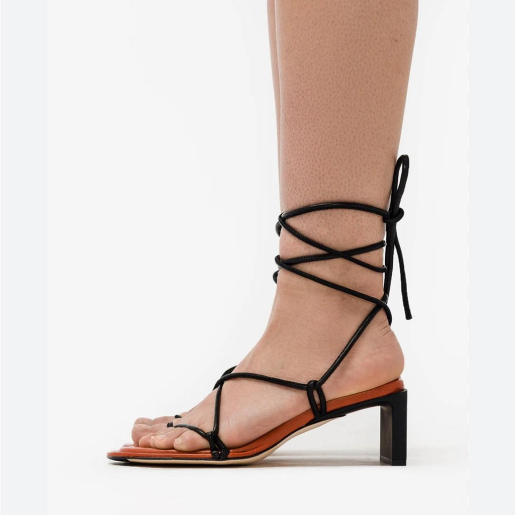 Miista Alberta Hot Mustard Nappa Sandals, Size 36, New in Box Retail $405