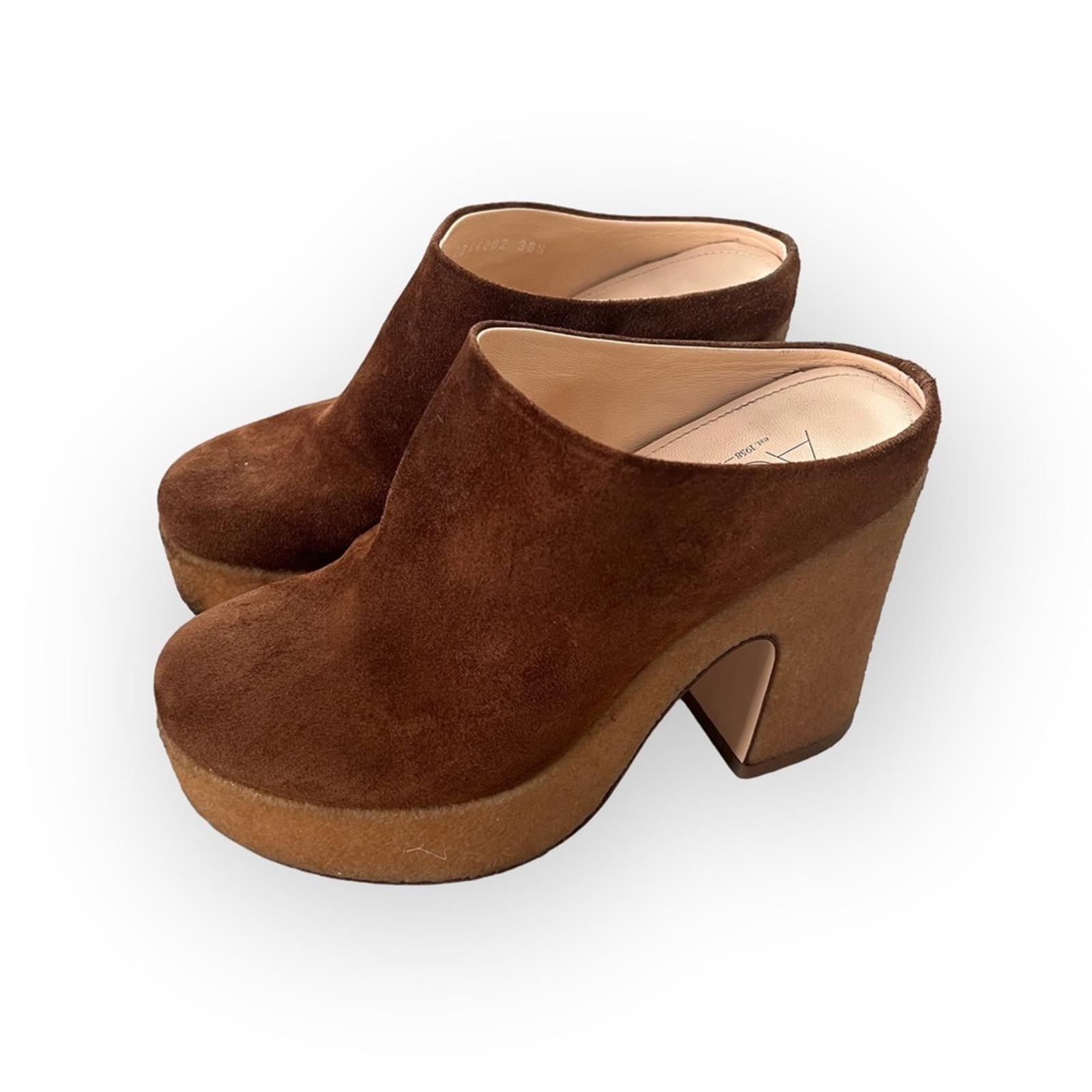 AGL Sista Mule - Cognac Size 38.5 Retail $545