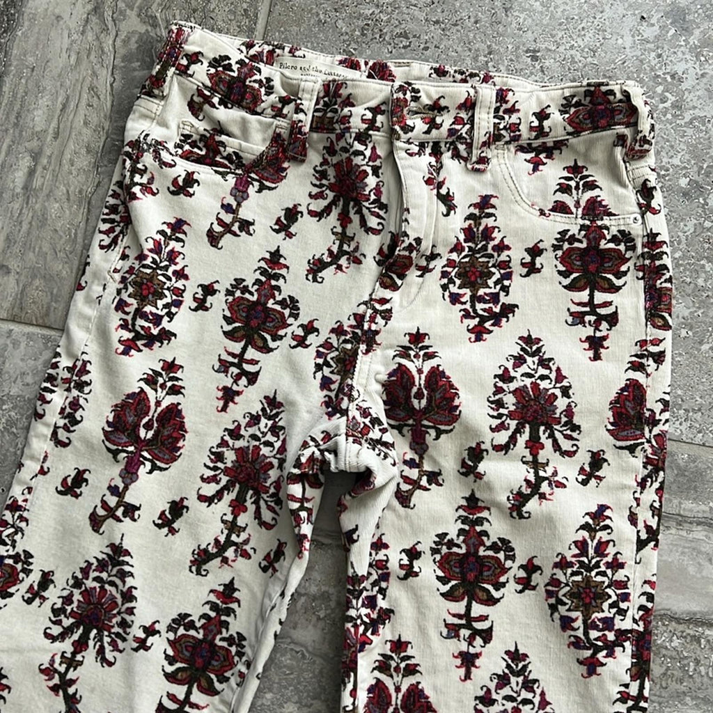 Anthro’s Pilcro and the Letterpress High-Rise Bootcut Retro Cords Pants Size 28