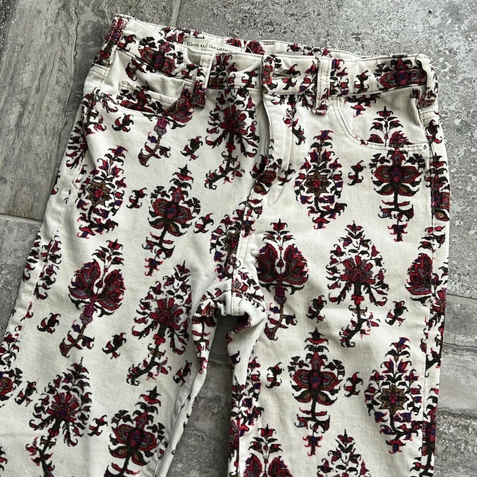 Anthro’s Pilcro and the Letterpress High-Rise Bootcut Retro Cords Pants Size 28