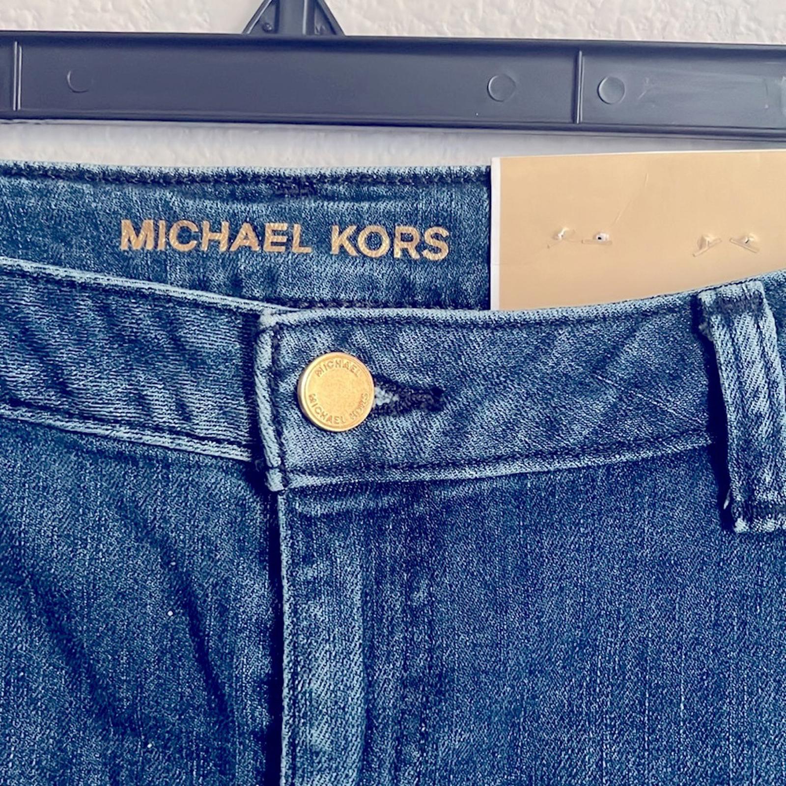 Michael Kors Straight Leg Jeans in Antique Wash, NEW, Size 12