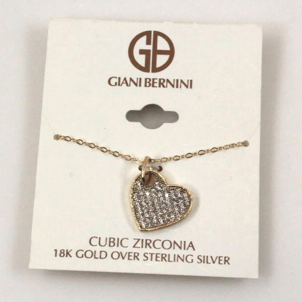 Giani Bernini 18k Gold Over Sterling Silver Heart Pendant Necklace, NWT