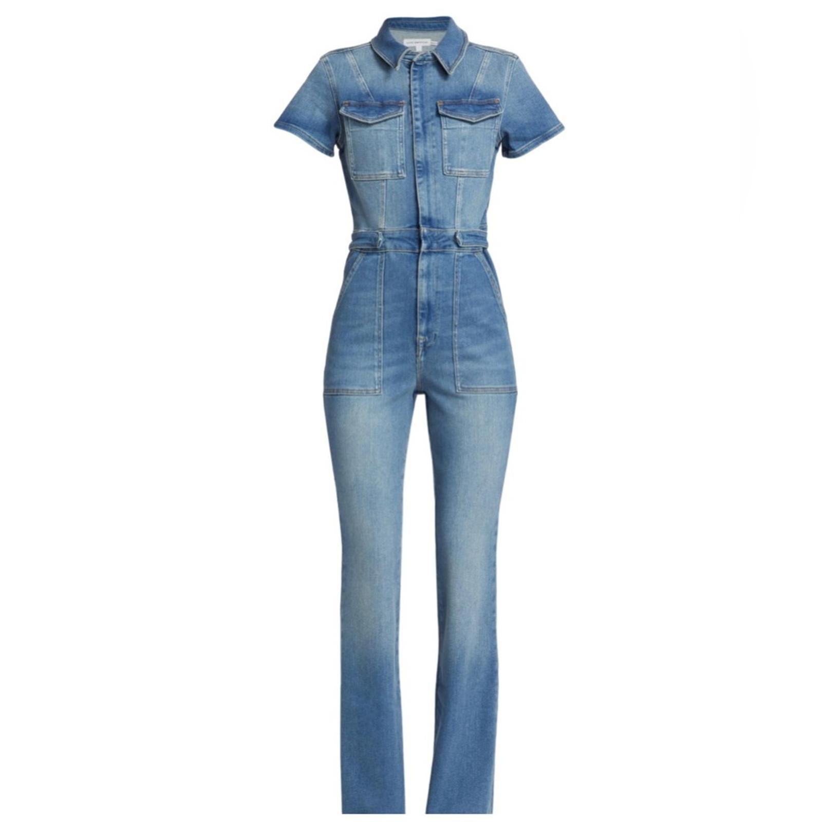 Good American Fit For Success Jumpsuit in Blue, NWT, Size 4 (XL)