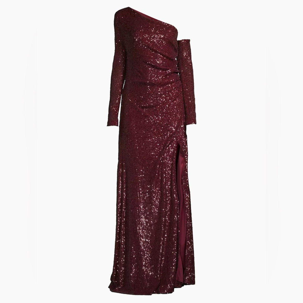 Donna Karan New York Social Occasion Asymmetric Sequined Gown, Size 4 NEW $595