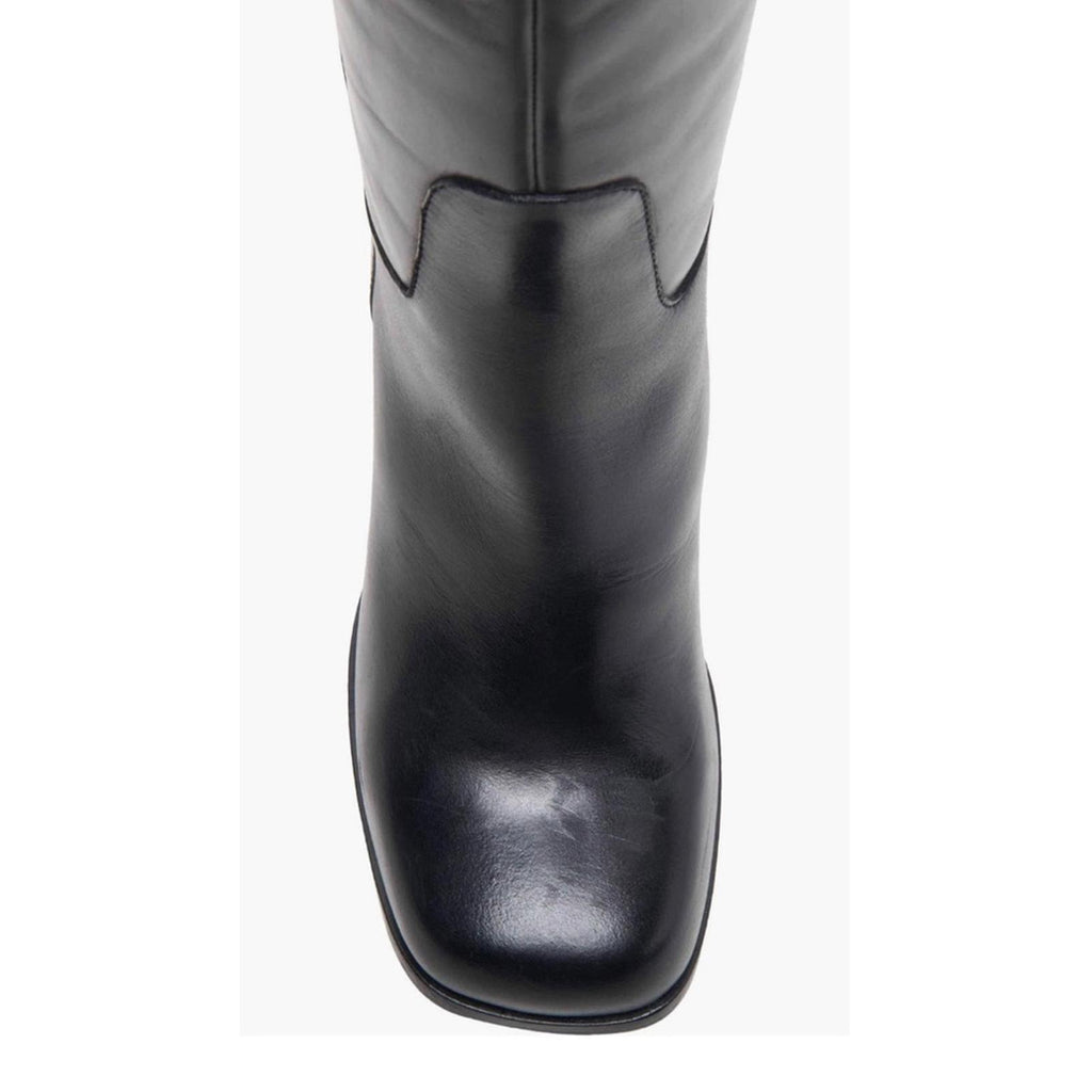 Free People Naomi Tall Leather Boots, Black, Size 6.5 New w/Tag, w/o Box