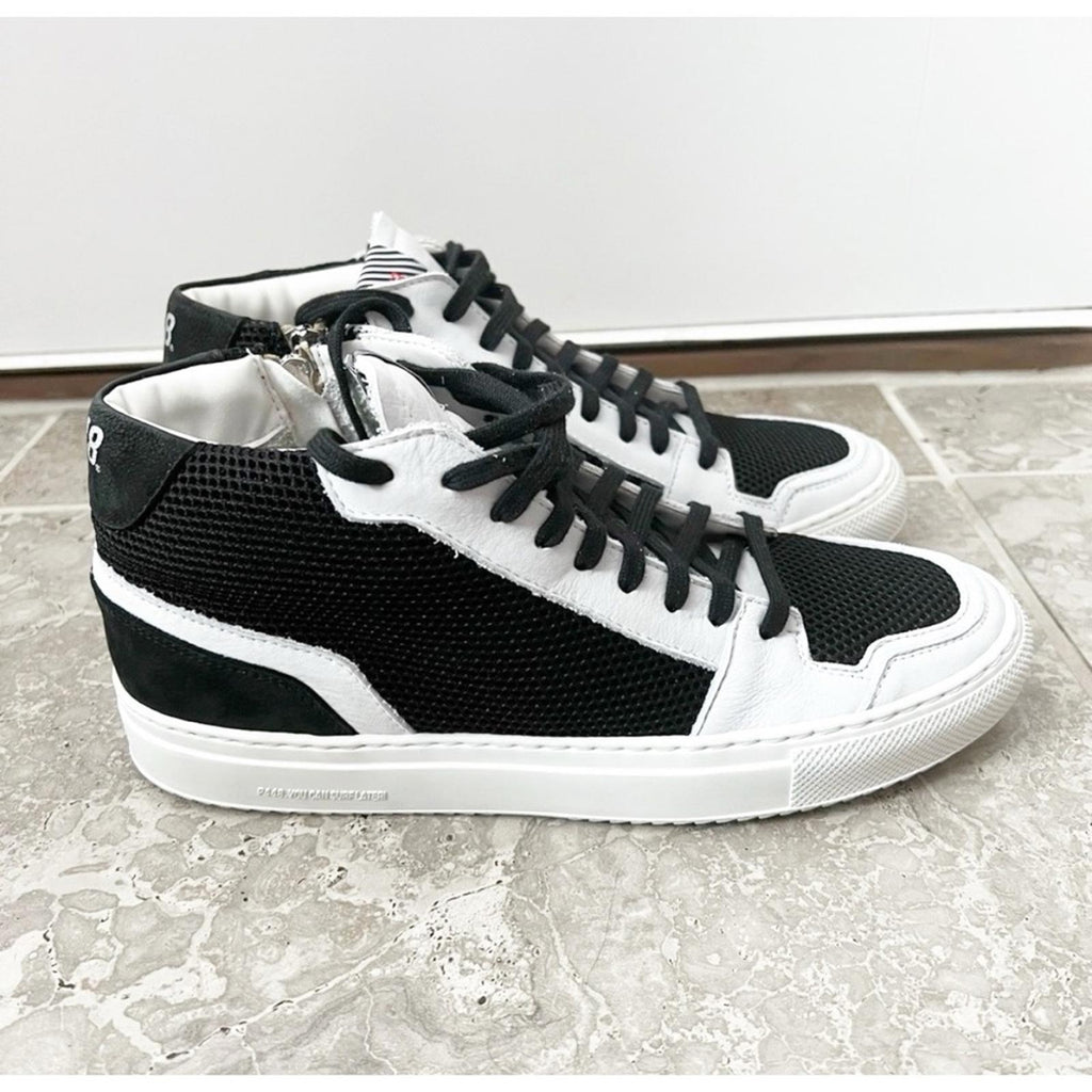 P448 Zac Mid-Top Fashion Sneakers, Made in Italy), Size EU 42 New w/o Box