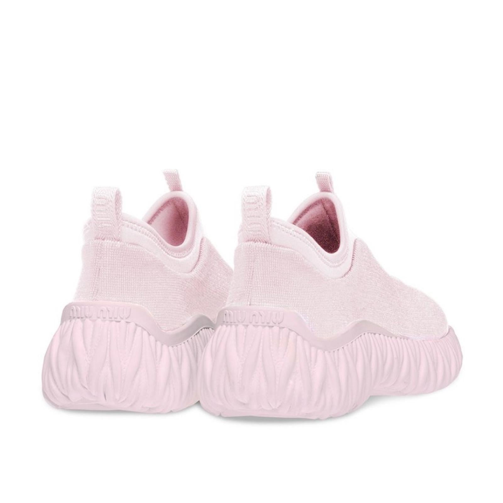 Miu Miu Crystal-Embellished Low Top Sneakers, Size 39.5 New in Box SOLD OUT!