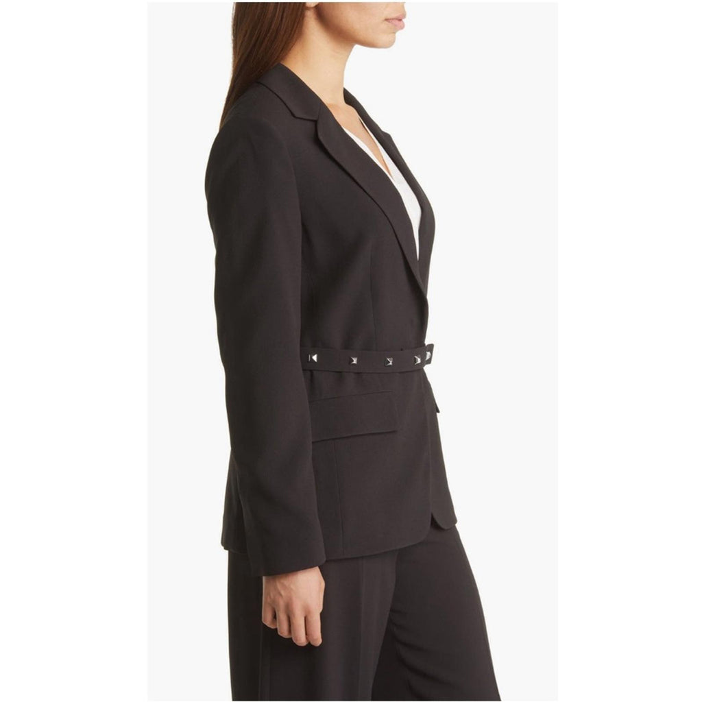 BOSS Jiriva Belted Jacket in Black, Size EU32 | US0 New w/Tag $645 SOLD OUT!