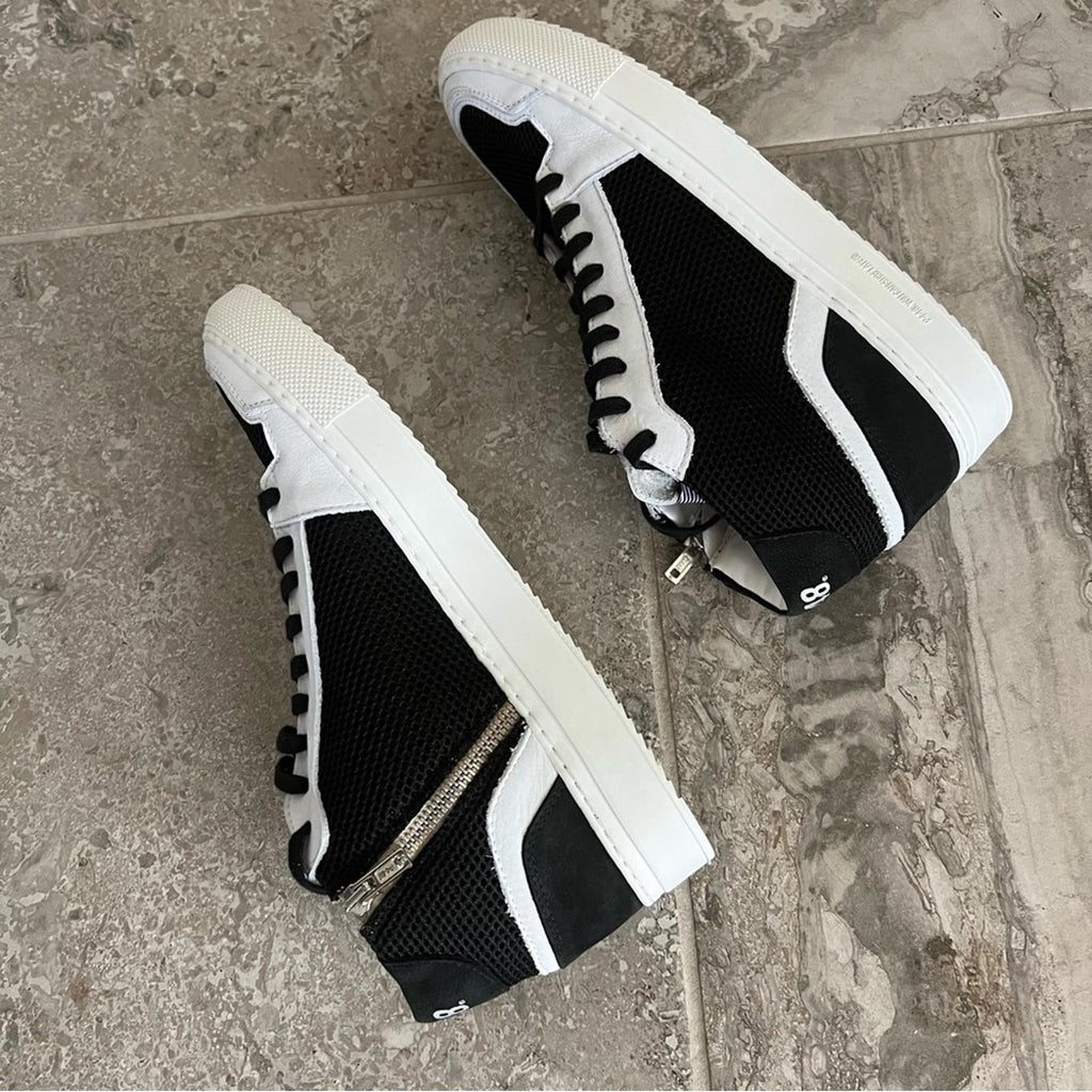P448 Zac Mid-Top Fashion Sneakers, Made in Italy), Size EU 42 New w/o Box