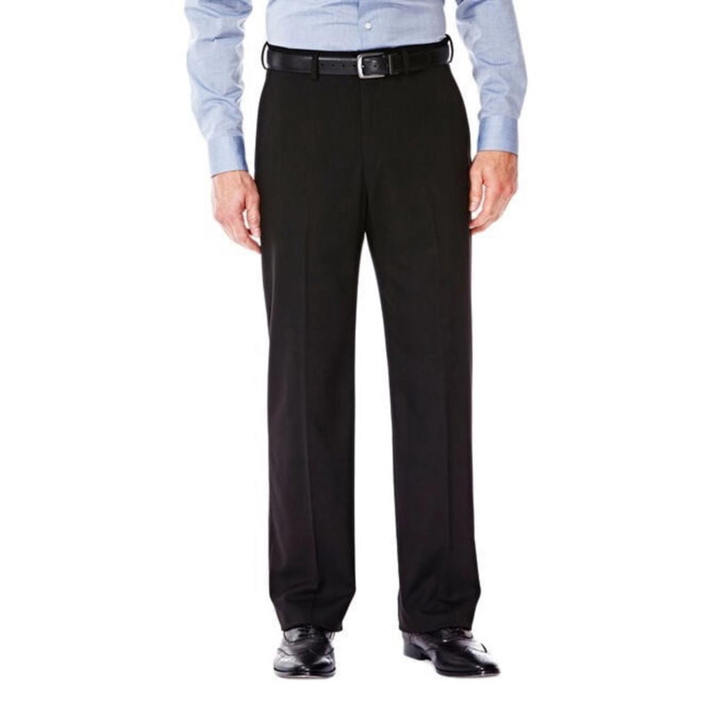 J.M. Haggar Premium Stretch Suit Pant - Flat Front, Black Size 32W 32L New w/Tag
