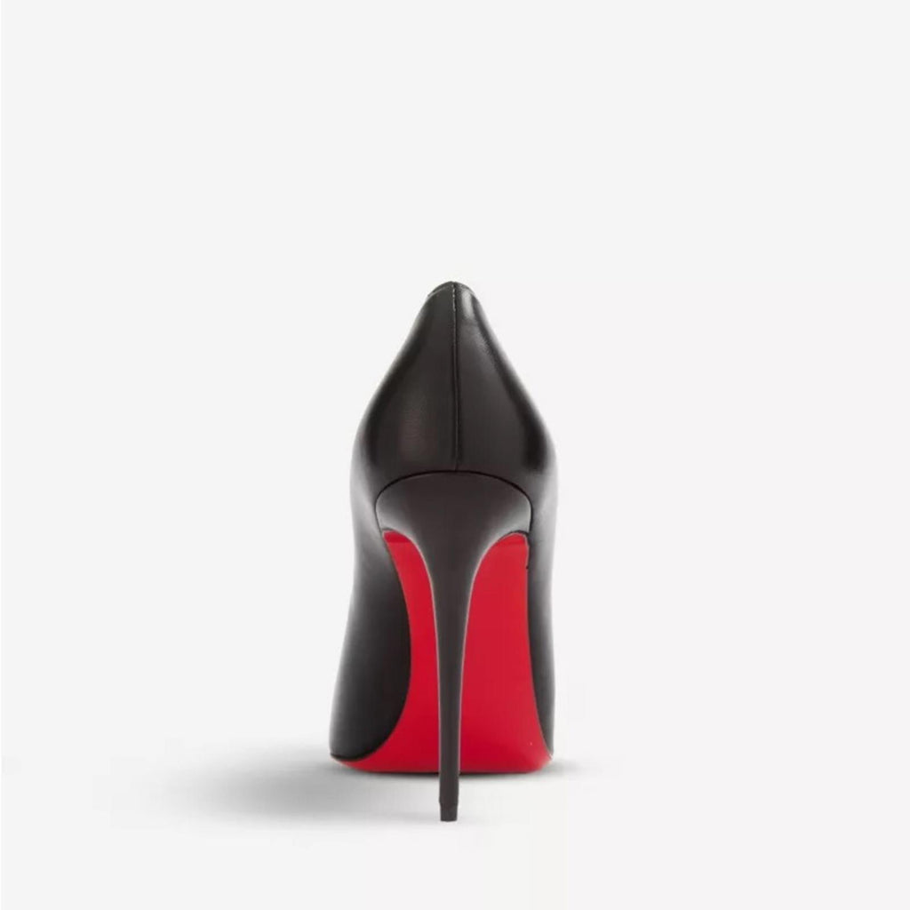 Christian Louboutin Kate 100 Leather Courts in Black, Size 42 NEW + DustBags